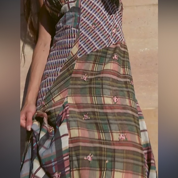 Free People Prairie Dust Embroidered Patchwork Maxi Dress in Fall Combo - Picture 5 of 10